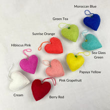 HAIYA Beaded Felt Heart Christmas New Baby Decor