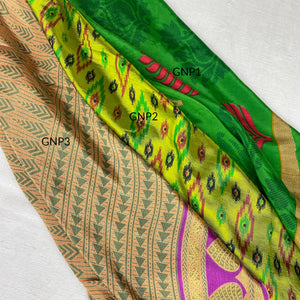 MOHINI Recycled Sari Hair Neck Scarf Square 55cm