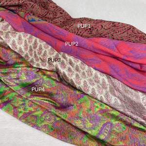 MOHINI Recycled Sari Hair Neck Scarf Square 55cm