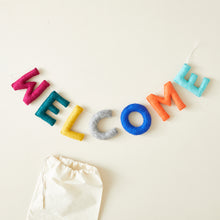 WELCOME Letter Garland Welcome Eco Felt Decor 95cm