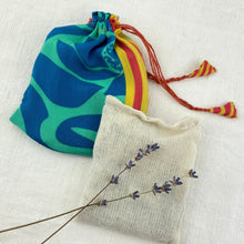 NIRMALA Recycled Sari Fabric Refillable Lavender Bag