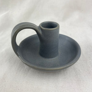 JYOTI Stoneware Hand Candlestick Holder With Plate