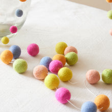 TARULATA Boho Eco Felt Ball Pompom Garland 200cm