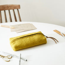 ADESH Small Boxy Felt Pouch Pencil Case Desk Tidy