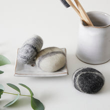 KANKAD Eco Natural Wool Felted Soap Marble Pebble