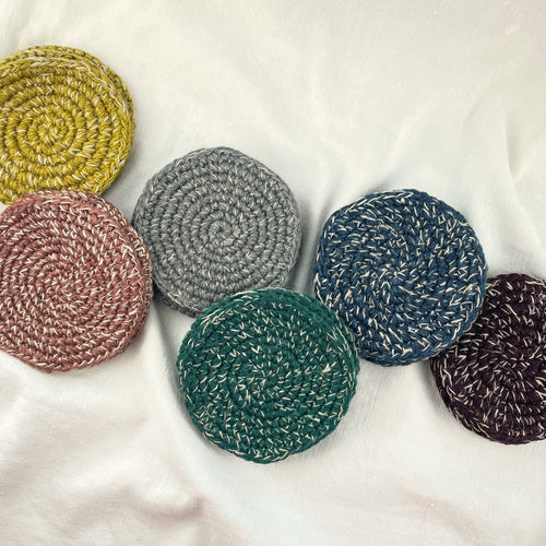 NIMRIT Crochet Coasters Banana Allo 13cm 4pc Set