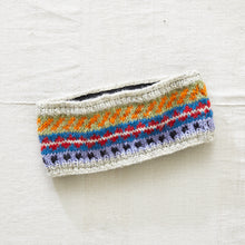 PALLAVI Fair Isle Earwarmer Headband Lined Eco Wool