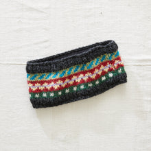 PALLAVI Fair Isle Earwarmer Headband Lined Eco Wool