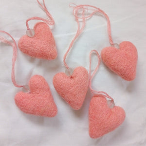 RATISH Mini Felt Heart Hanging Decoration