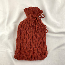 TAMASI Cable Handknit Wool Hot Water Bottle Cover