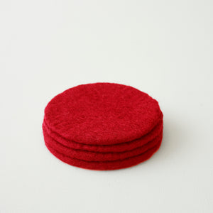 Limited Edition Berry Red Felt Tableware